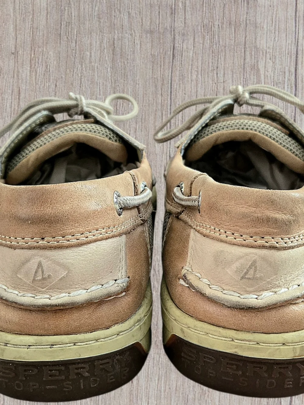 Sperry Billfish 3-eye Boat Shoes Tan Sz 11 Coastal Nautical Comfort Loafers